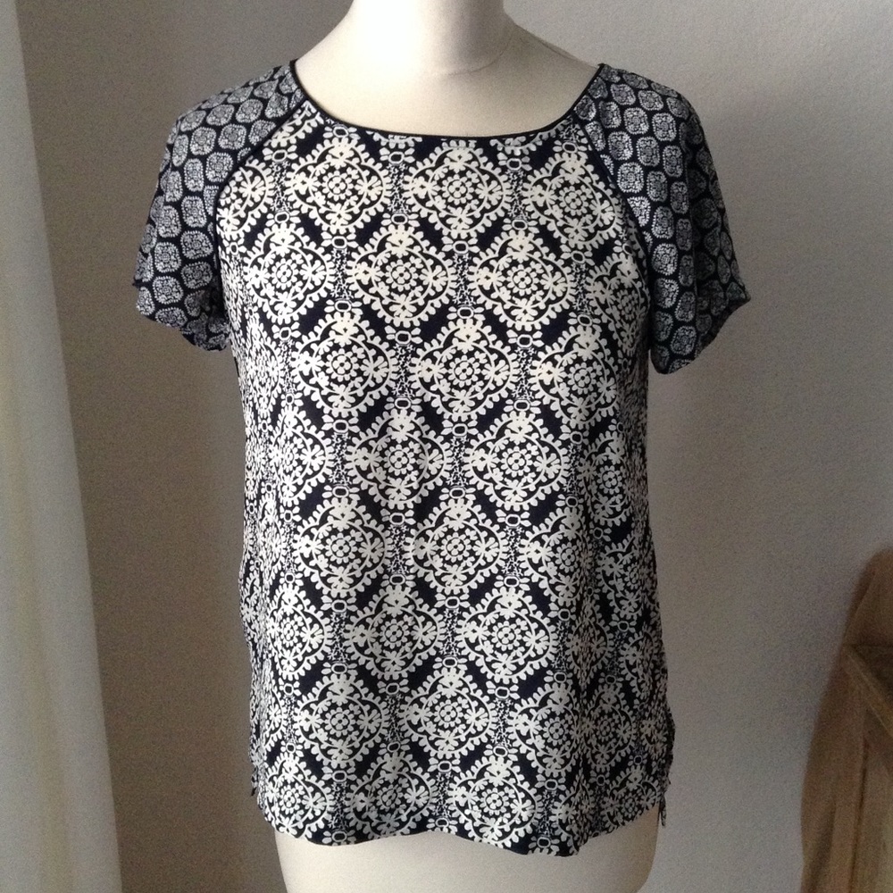 LOFT mix print blouse